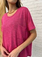 Basically Flowing Dolman Sleeve Top in Hot Pink-Womens-Stay Foxy Boutique, Florissant, Missouri