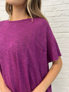 Basically Flowing Dolman Sleeve Top in Lt Plum-Womens-Stay Foxy Boutique, Florissant, Missouri