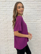 Basically Flowing Dolman Sleeve Top in Lt Plum-Womens-Stay Foxy Boutique, Florissant, Missouri