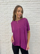 Basically Flowing Dolman Sleeve Top in Lt Plum-Womens-Stay Foxy Boutique, Florissant, Missouri