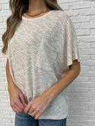 Basically Flowing Dolman Sleeve Top in Sand Beige-Womens-Stay Foxy Boutique, Florissant, Missouri