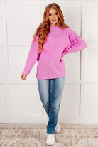 Basically My Favorite Hooded Pullover in Bright Mauve-Tops-Stay Foxy Boutique, Florissant, Missouri