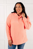 Basically My Favorite Hooded Pullover in Coral-Tops-Stay Foxy Boutique, Florissant, Missouri