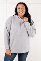 Basically My Favorite Hooded Pullover in Heather Grey-Tops-Stay Foxy Boutique, Florissant, Missouri