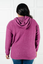 Basically My Favorite Hooded Pullover in Light Plum-Tops-Stay Foxy Boutique, Florissant, Missouri