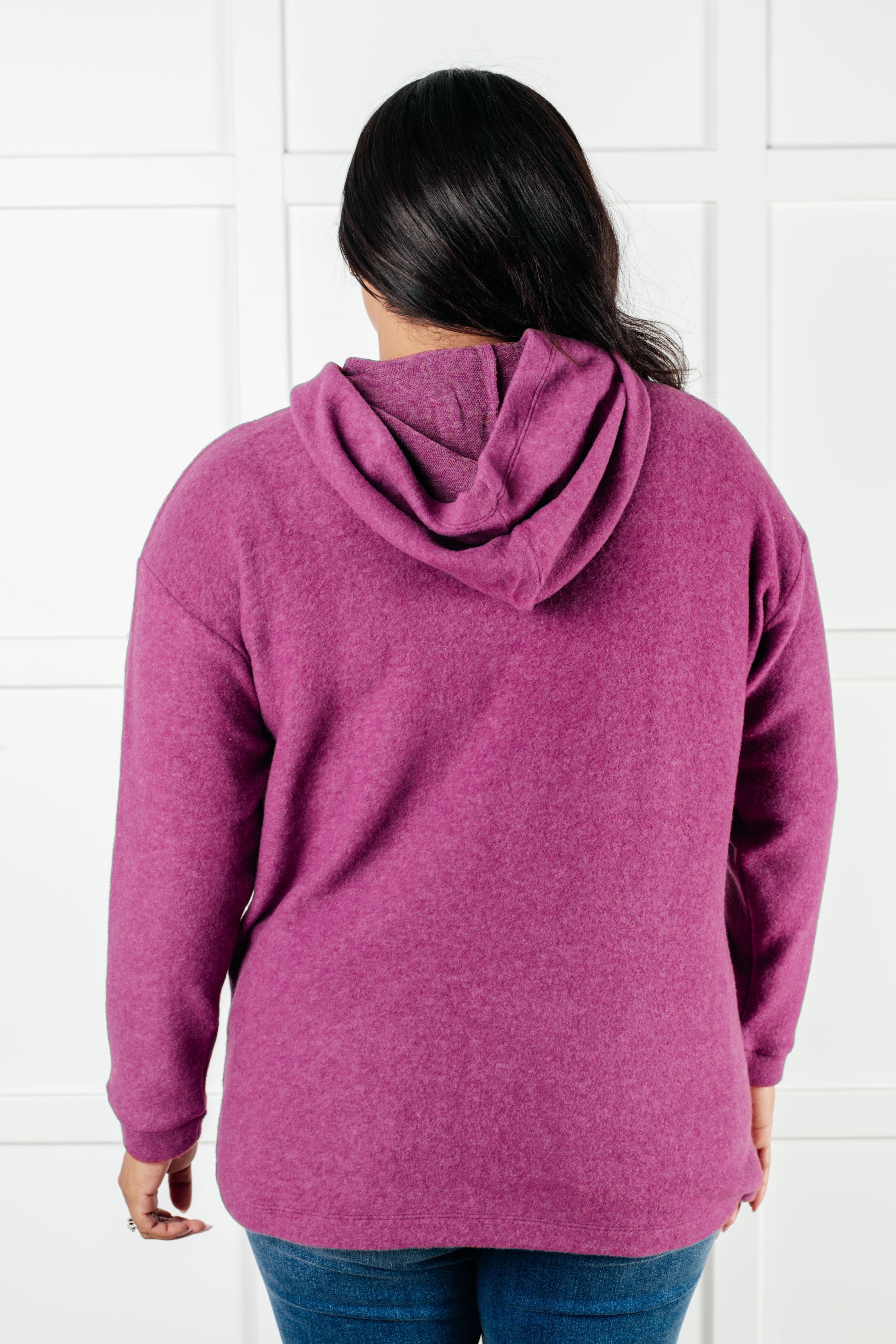 Basically My Favorite Hooded Pullover in Light Plum-Tops-Stay Foxy Boutique, Florissant, Missouri