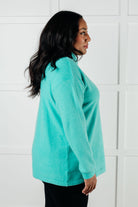 Basically My Favorite Hooded Pullover in Turquoise-Tops-Stay Foxy Boutique, Florissant, Missouri