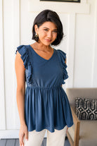 Before Now Ruffled Babydoll Top-Tops-Stay Foxy Boutique, Florissant, Missouri