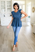 Before Now Ruffled Babydoll Top-Tops-Stay Foxy Boutique, Florissant, Missouri