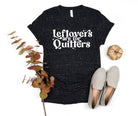 Leftovers Are For Quitters V-Neck Graphic Tee-Womens-Stay Foxy Boutique, Florissant, Missouri