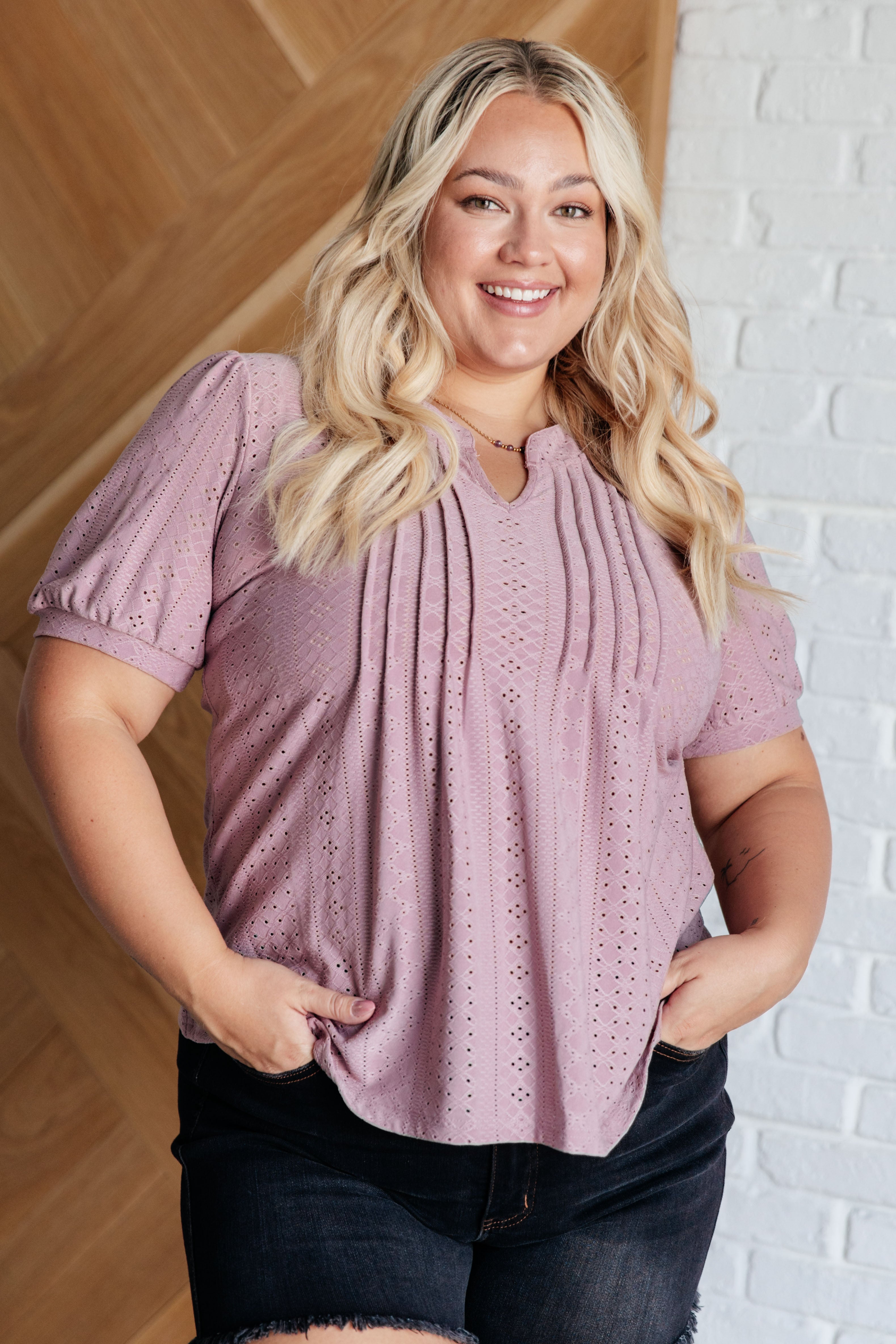 Best Chance Pleat Front Blouse-Tops-Stay Foxy Boutique, Florissant, Missouri