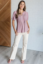 Best Chance Pleat Front Blouse-Tops-Stay Foxy Boutique, Florissant, Missouri