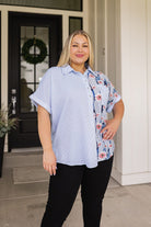 Best Of Both Worlds Button Down Top-Tops-Stay Foxy Boutique, Florissant, Missouri