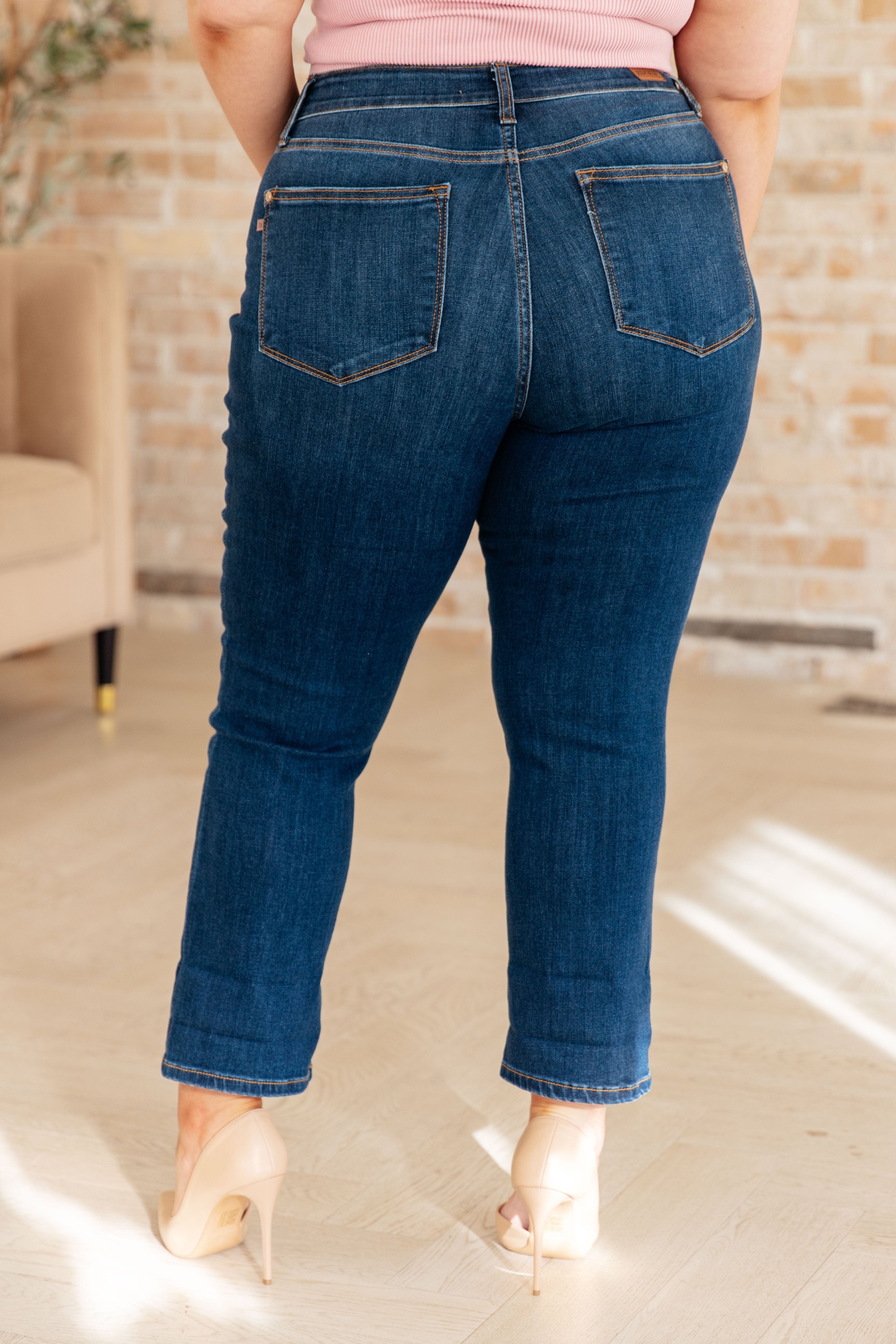 Bette Mid Rise Vintage Cuffed Skinny Capri-Womens-Stay Foxy Boutique, Florissant, Missouri