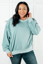 Beyond the Basics Pullover in Blue Grey-Tops-Stay Foxy Boutique, Florissant, Missouri