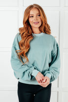 Beyond the Basics Pullover in Blue Grey-Tops-Stay Foxy Boutique, Florissant, Missouri