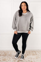 Beyond the Basics Pullover in Sleet-Tops-Stay Foxy Boutique, Florissant, Missouri