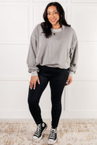 Beyond the Basics Pullover in Sleet-Tops-Stay Foxy Boutique, Florissant, Missouri