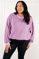 Beyond the Basics Pullover in Violet-Tops-Stay Foxy Boutique, Florissant, Missouri