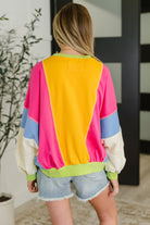 Blockbuster Color Block Pullover in Bright-Womens-Stay Foxy Boutique, Florissant, Missouri