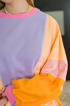 Blockbuster Color Block Pullover in Muted-Womens-Stay Foxy Boutique, Florissant, Missouri