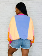 Blockbuster Color Block Pullover in Muted-Womens-Stay Foxy Boutique, Florissant, Missouri