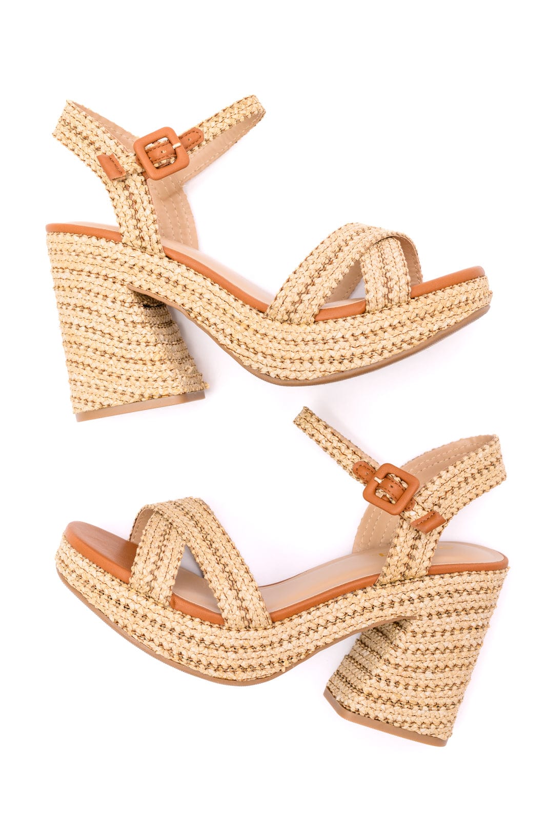 Bon Voyage Rope Woven Heel Shoes- 6/6/2024-Shoes-Stay Foxy Boutique, Florissant, Missouri