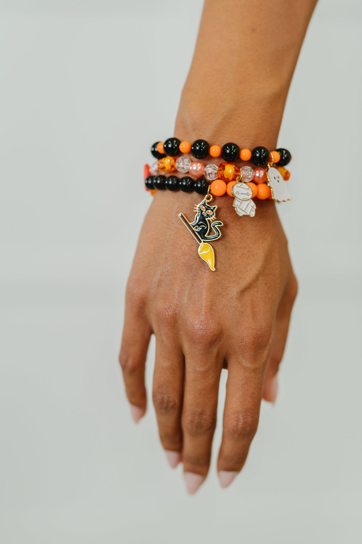 Boo Crew Elastic Beaded Bracelet Stack-Womens-Stay Foxy Boutique, Florissant, Missouri