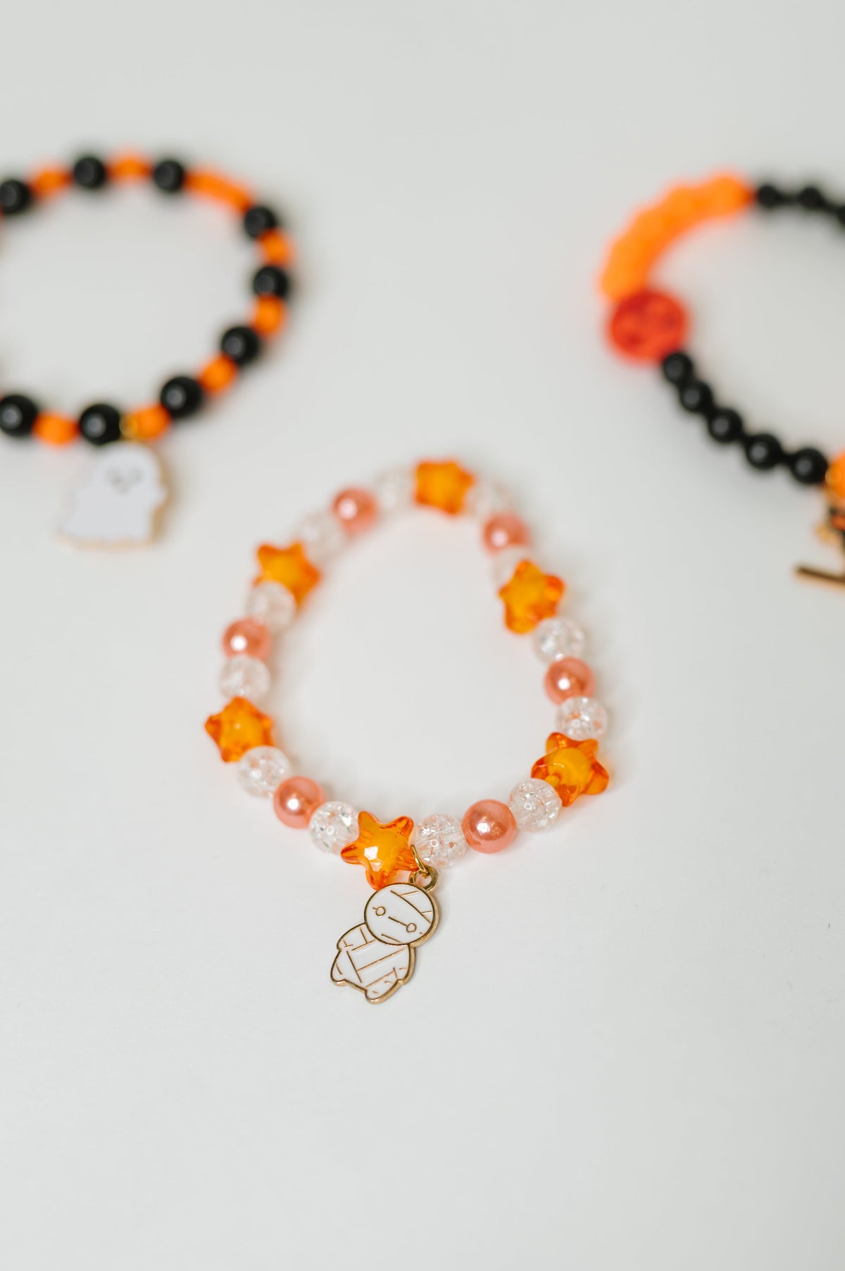 Boo Crew Elastic Beaded Bracelet Stack-Womens-Stay Foxy Boutique, Florissant, Missouri