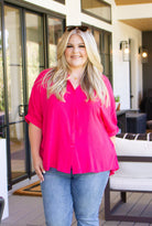 Bounding Beauty Button Down Blouse-Womens-Stay Foxy Boutique, Florissant, Missouri