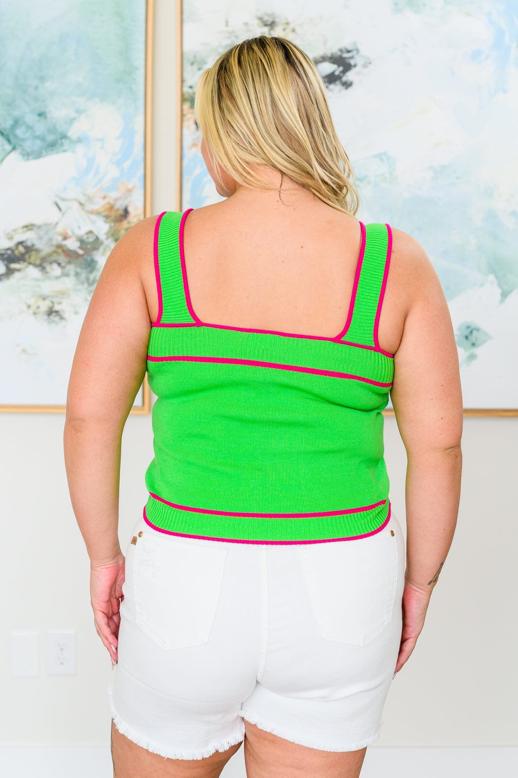 Bright Light Knit Tank-Tops-Stay Foxy Boutique, Florissant, Missouri