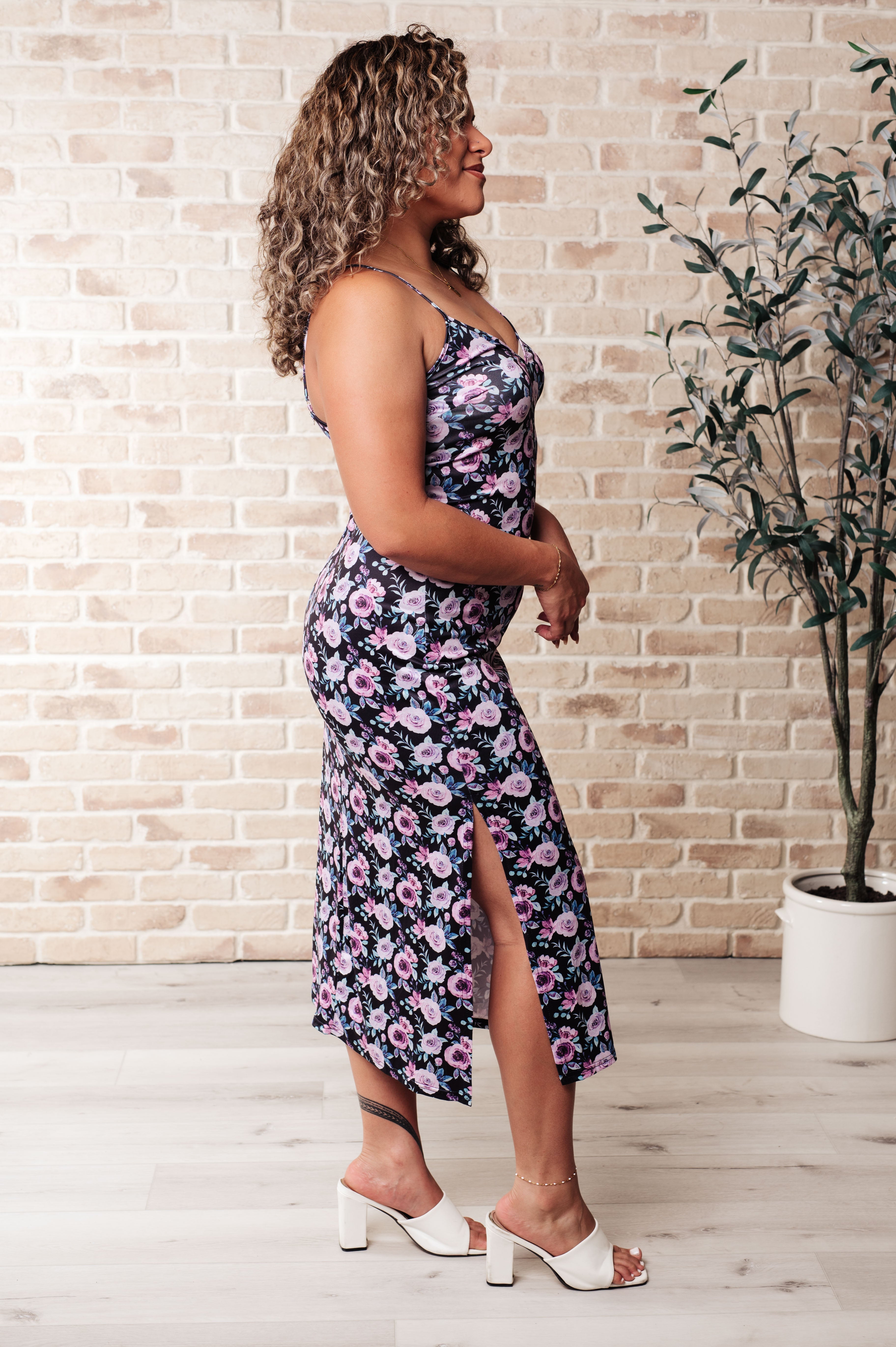 Brooklyn Bodycon Dress in Floral-Dresses-Stay Foxy Boutique, Florissant, Missouri