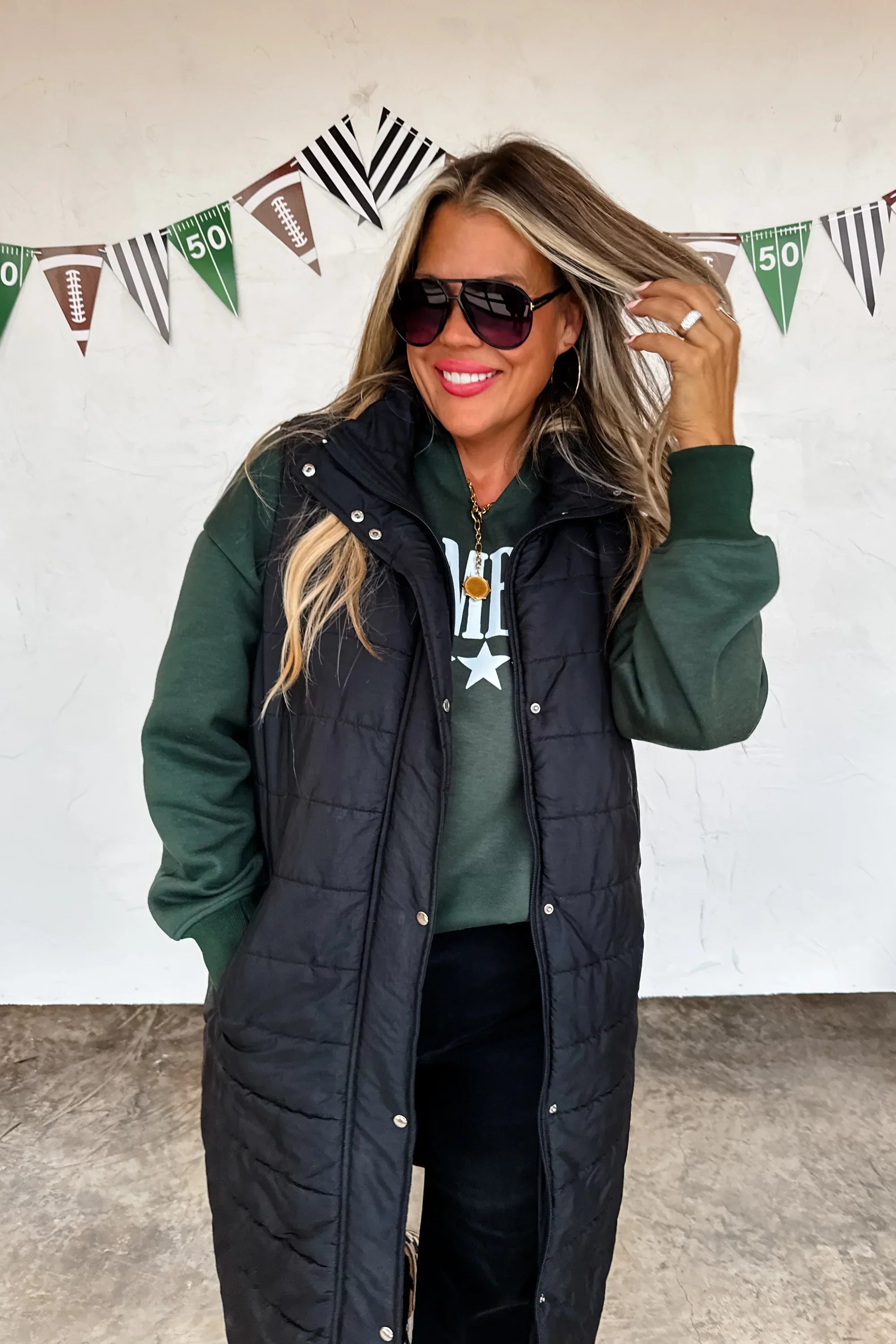 PREORDER: Kendall Long Puffer Vest-Womens-Stay Foxy Boutique, Florissant, Missouri