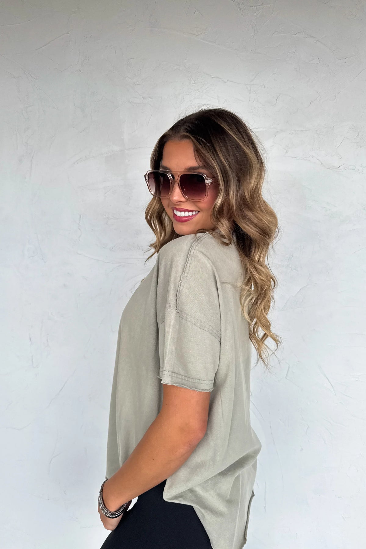 PREORDER: Joey Washed Cotton Boyfriend Tee Fall Colors-Womens-Stay Foxy Boutique, Florissant, Missouri