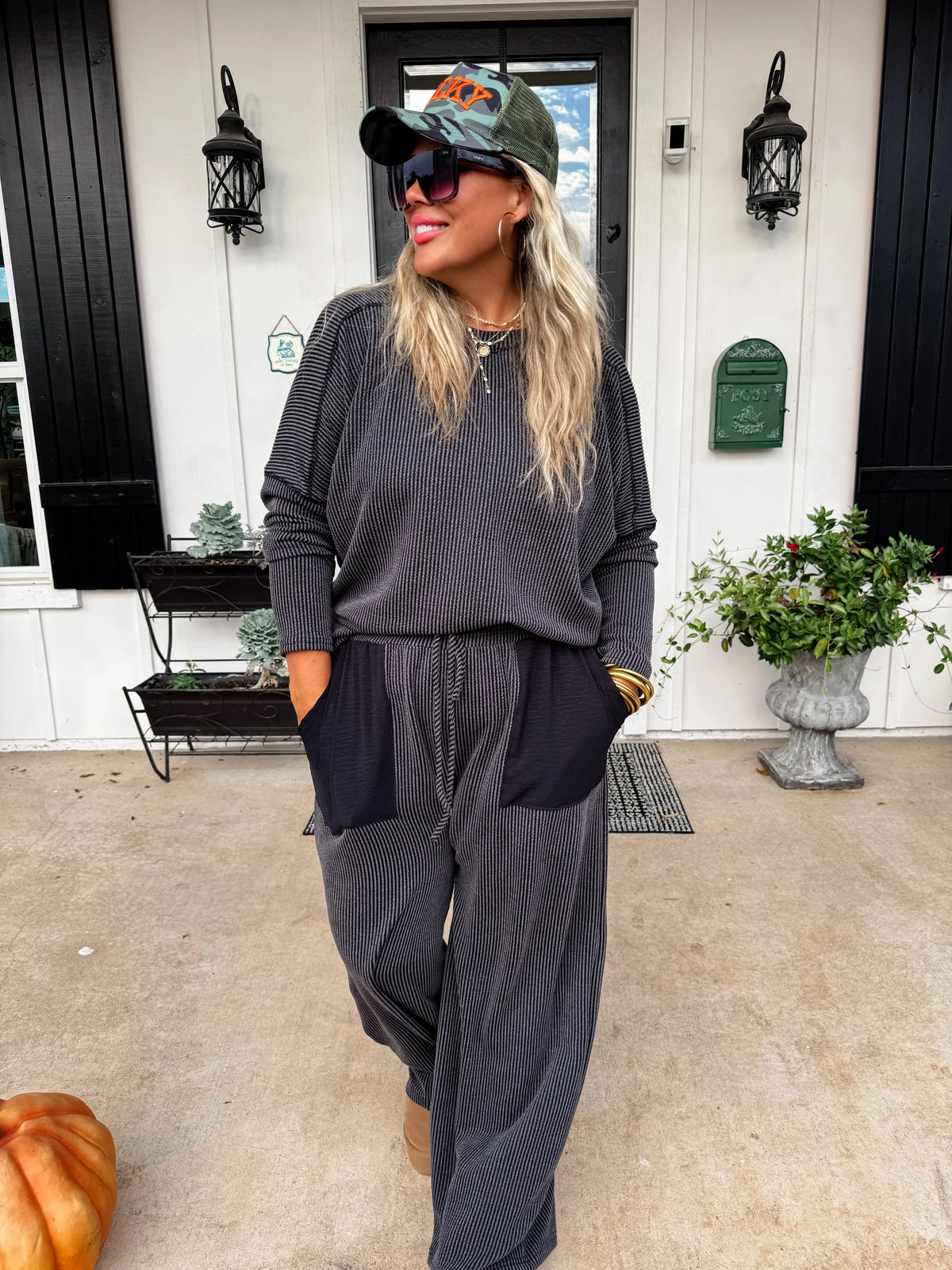 PREORDER: Erika Ribbed Lounge Set-Womens-Stay Foxy Boutique, Florissant, Missouri