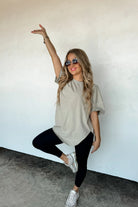 PREORDER: Joey Washed Cotton Boyfriend Tee Fall Colors-Womens-Stay Foxy Boutique, Florissant, Missouri
