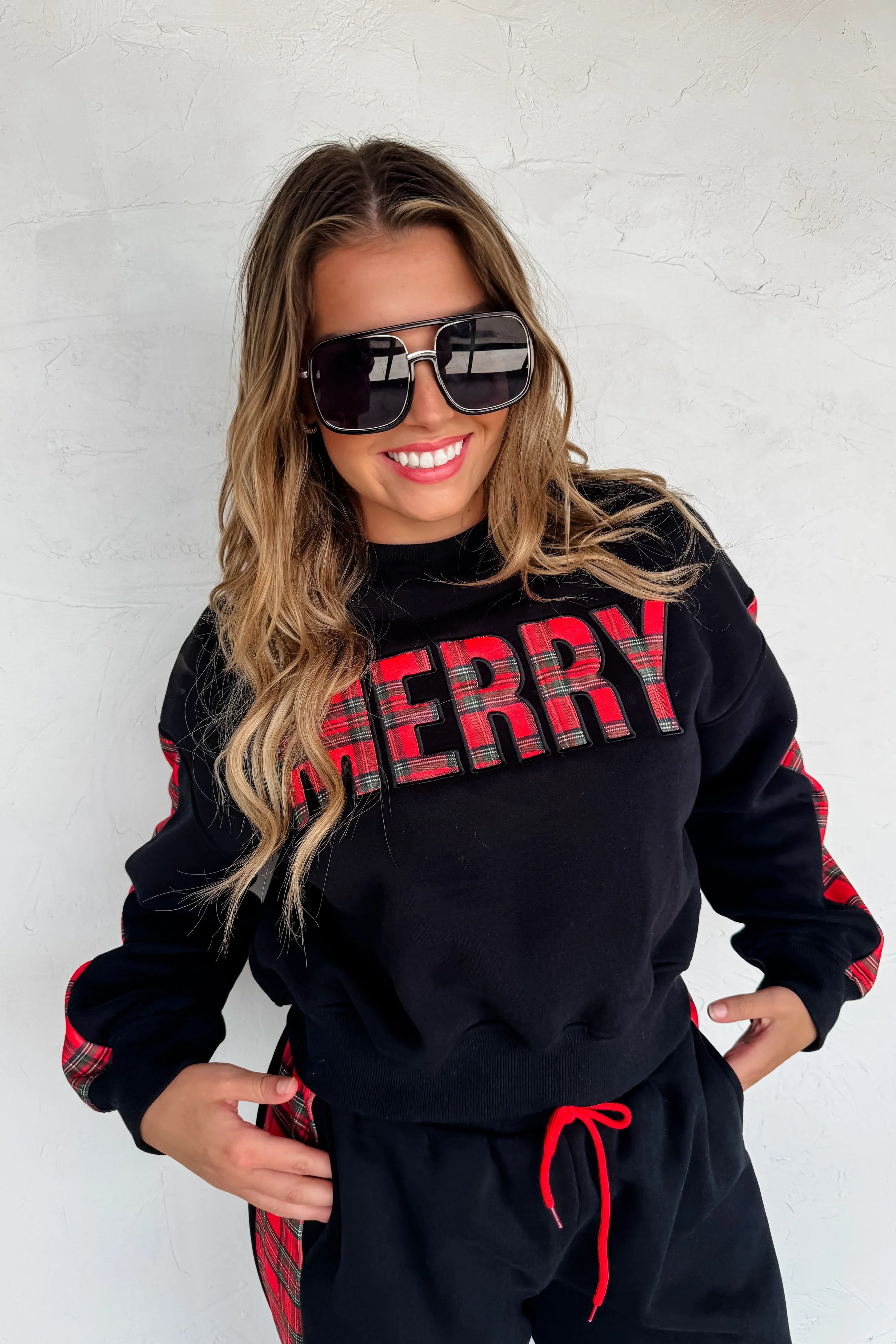 PREORDER: Merry Plaid Pant Set-Womens-Stay Foxy Boutique, Florissant, Missouri
