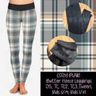 COZY PLAID - BUTTER FLEECE LINED LEGGINGS-Leggings-Stay Foxy Boutique, Florissant, Missouri