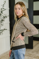 Call of the Wild Contrast Trim Zip Up-Womens-Stay Foxy Boutique, Florissant, Missouri