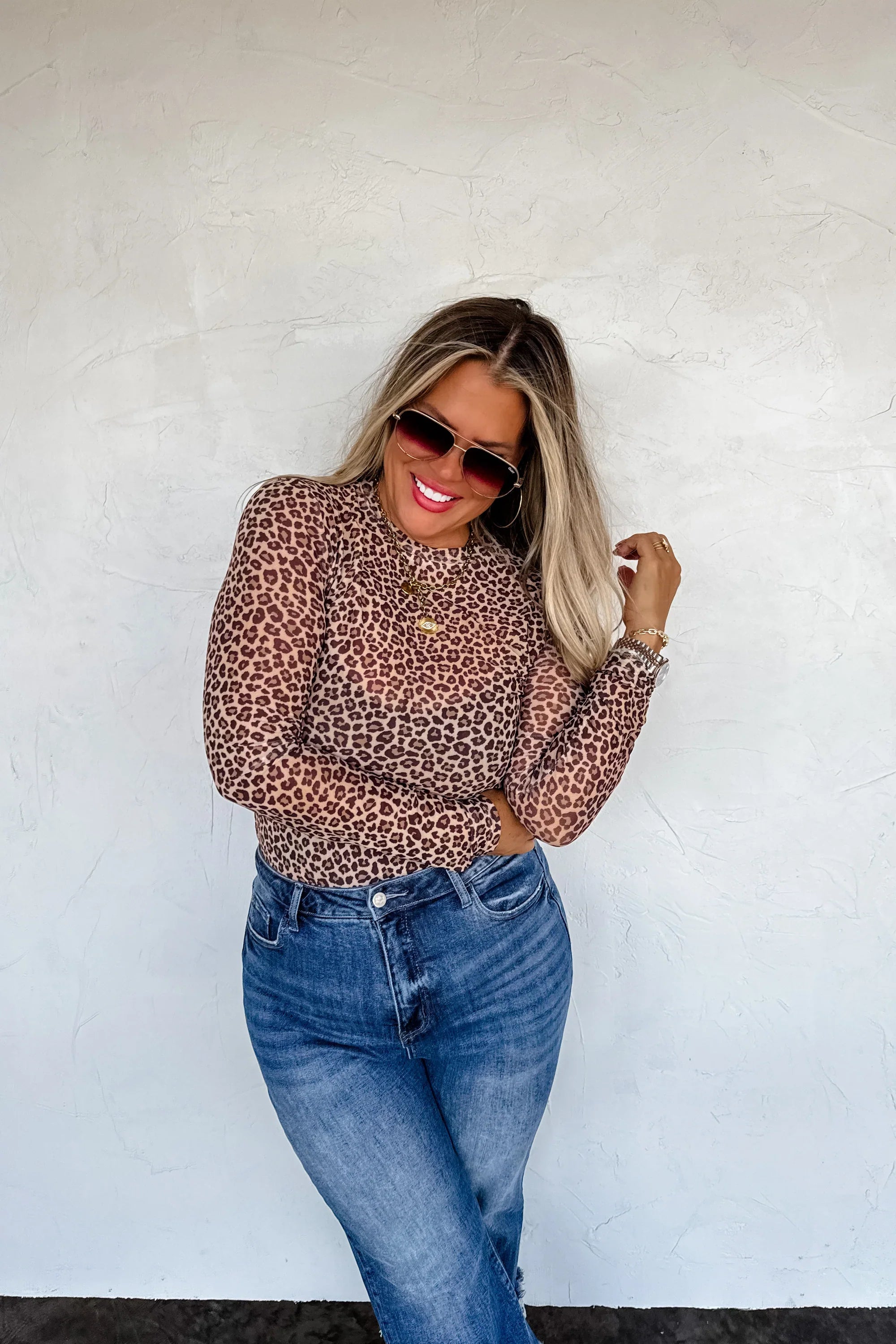 PREORDER: Camo & Cheetah Dress it Up Mesh Top-Womens-Stay Foxy Boutique, Florissant, Missouri