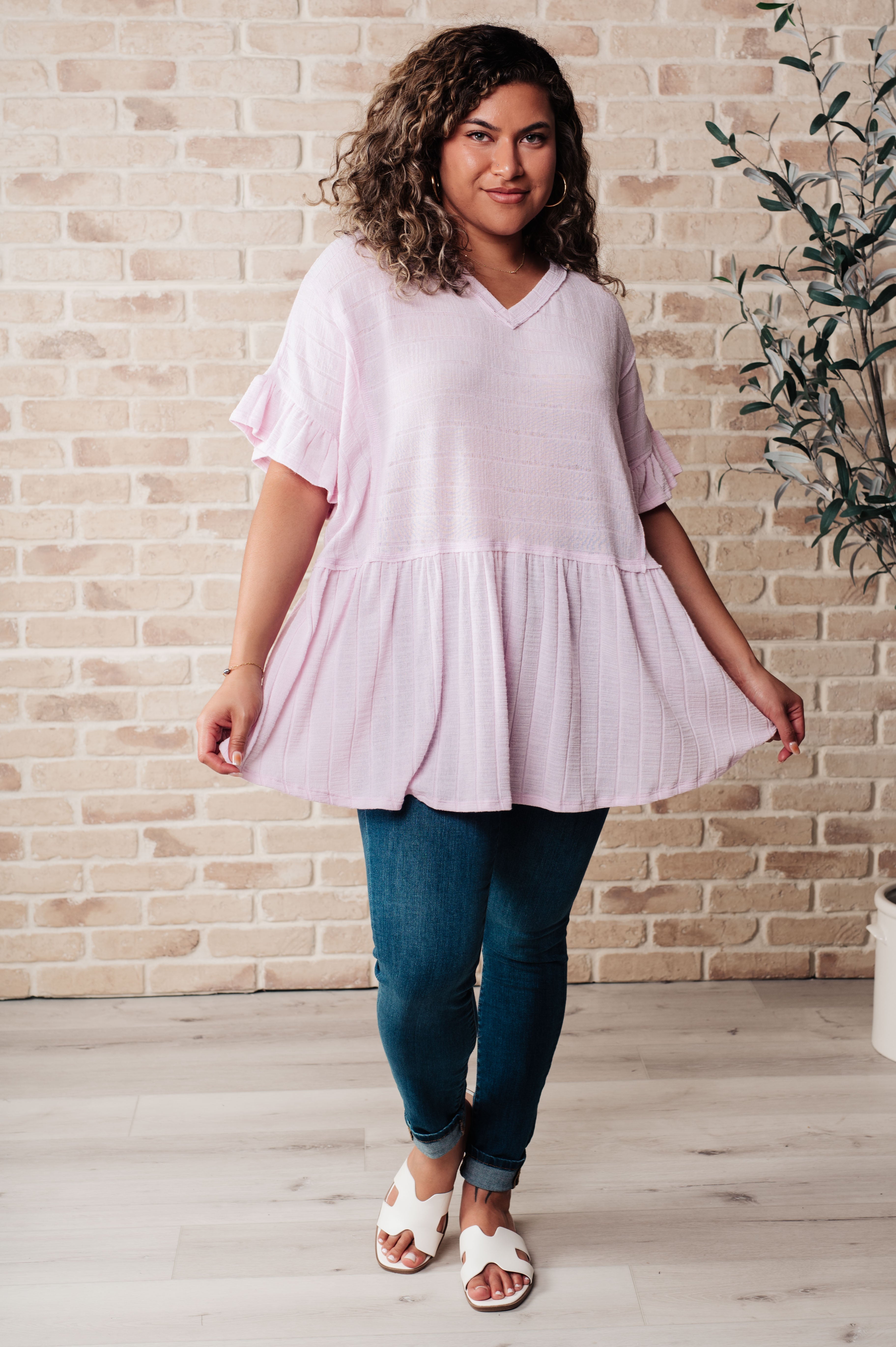 Can't Find the Words V-Neck Blouse-Tops-Stay Foxy Boutique, Florissant, Missouri