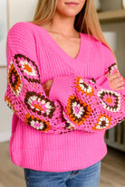 Can't Stop this Feeling V-Neck Knit Sweater-Tops-Stay Foxy Boutique, Florissant, Missouri