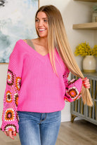 Can't Stop this Feeling V-Neck Knit Sweater-Tops-Stay Foxy Boutique, Florissant, Missouri