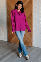 Candid Moment Ruffle Neckline Blouse-Blouses-Stay Foxy Boutique, Florissant, Missouri