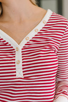 Candy Cane Lane Pajama Set-Womens-Stay Foxy Boutique, Florissant, Missouri