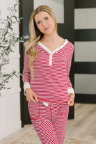 Candy Cane Lane Pajama Set-Womens-Stay Foxy Boutique, Florissant, Missouri