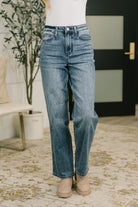 Carlie High Waist Straight Jean in Everyday Indigo-Womens-Stay Foxy Boutique, Florissant, Missouri