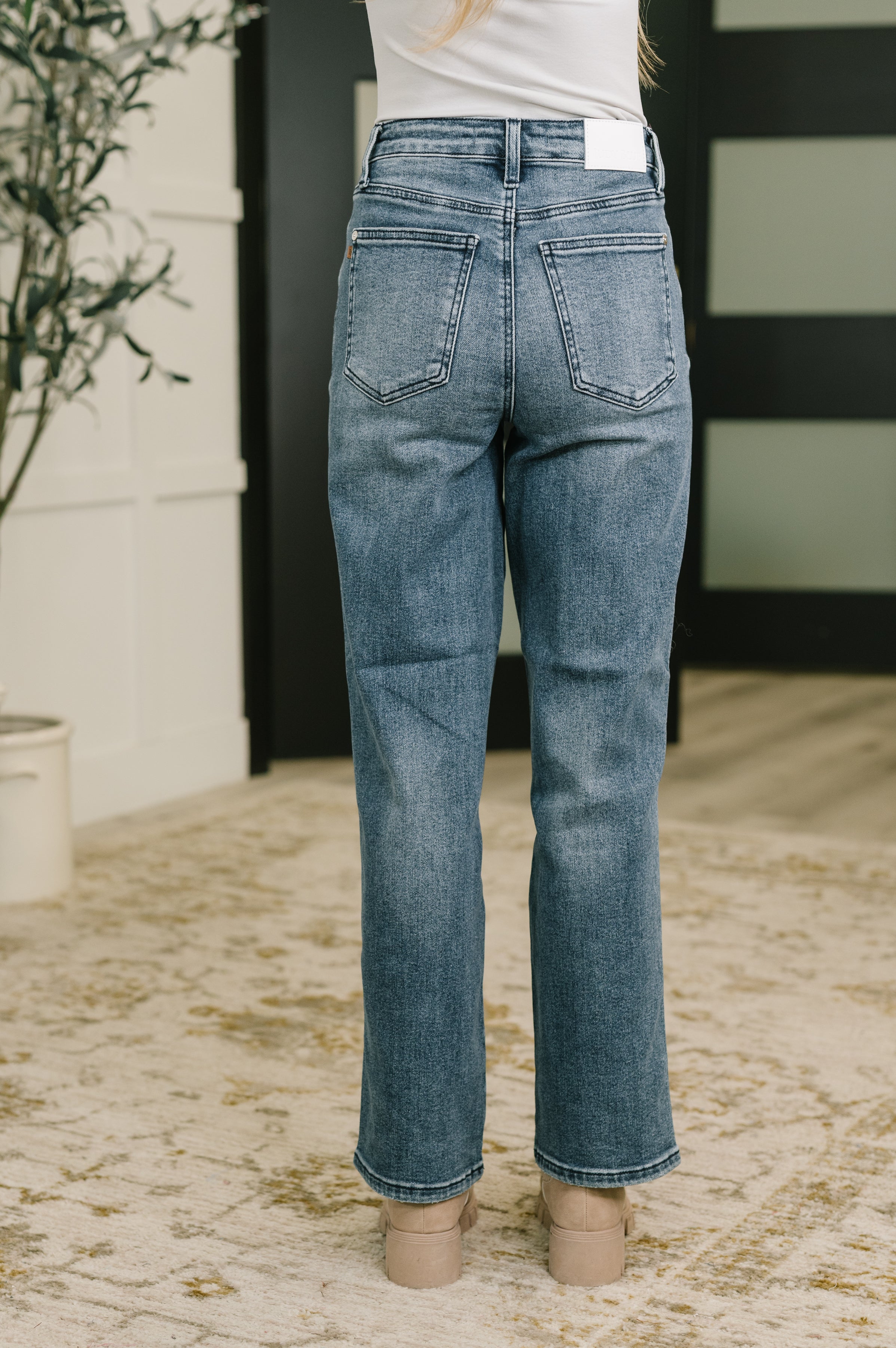 Carlie High Waist Straight Jean in Everyday Indigo-Womens-Stay Foxy Boutique, Florissant, Missouri