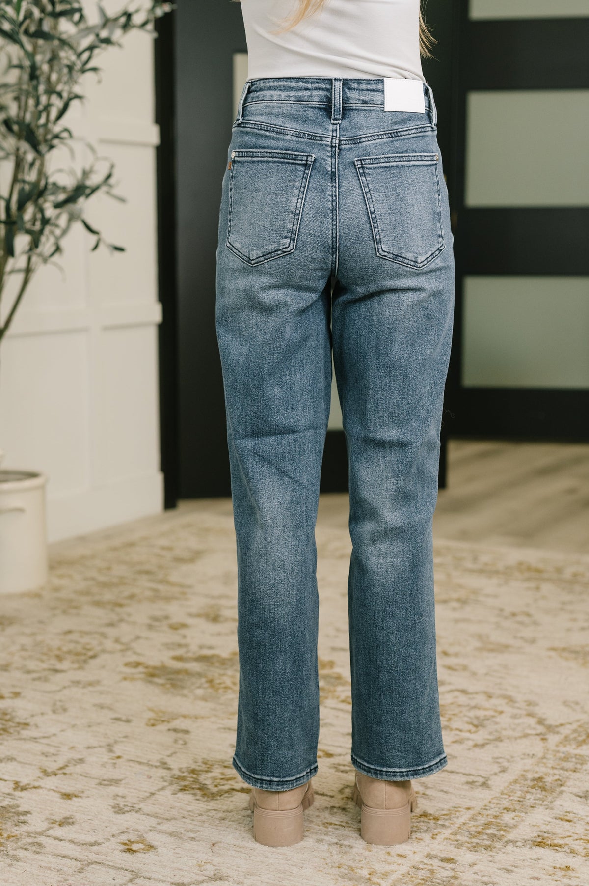 Carlie High Waist Straight Jean in Everyday Indigo-Womens-Stay Foxy Boutique, Florissant, Missouri