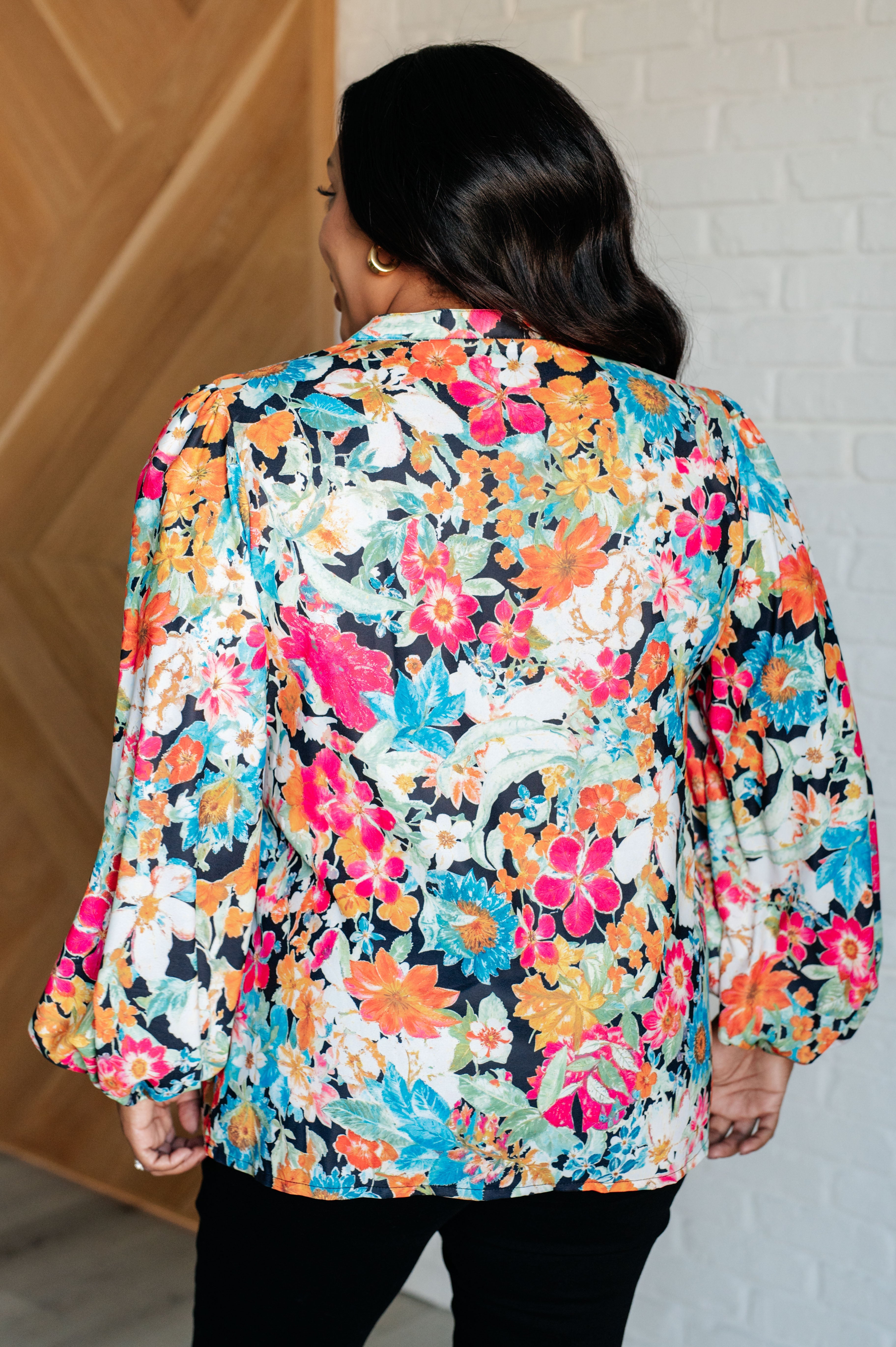 Carry Me Away Floral Peplum Blouse-Blouses-Stay Foxy Boutique, Florissant, Missouri